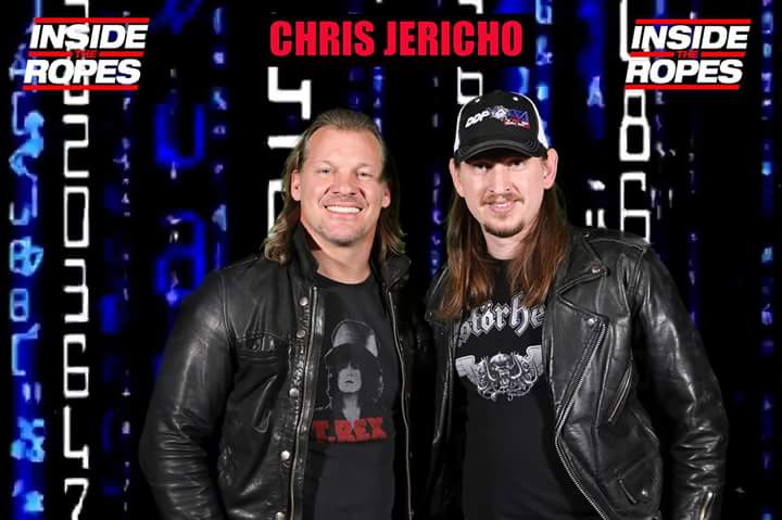 philthyrobbo's tweet photo. @miss_chrissi7 and I want to give a HUGE thanks to @IAmJericho, @Inside_TheRopes, @ComedyStoreMCR and @KennyMc1985 for an amazing show last night #WordsOfJericho #WordsOfJerichoManchester https://t.co/KCA4AuNZJ0
