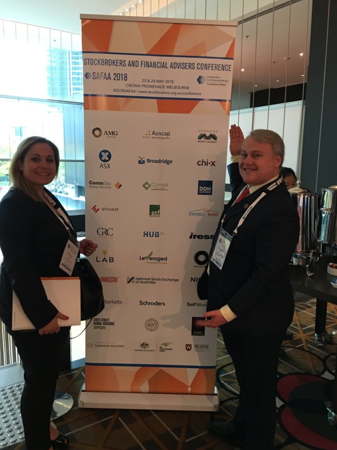 tradeturquoise's tweet photo. Dr Robert Barnes, CEO of @tradeturquoise, and @PatriziaCelia, Head of Large Caps & Market Intelligence of @BorsaItalianaIT at #2018SAFAA conference in Australia. Thanks @StockbrokersAA for organising. https://t.co/WVLwU8TKG1