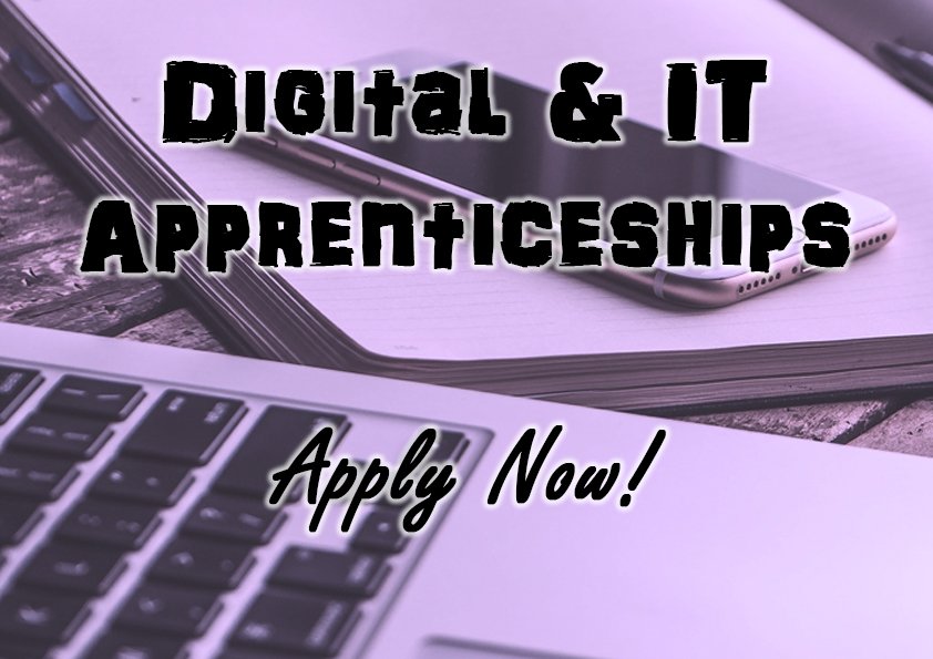 IntegrityFT's tweet photo. We have a range of different Digital and IT Apprenticeship opportunities for you. 

Call us on 01226 720775 to apply now!💻😁 #apprenticeships #careergoals https://t.co/VCcetco0i3