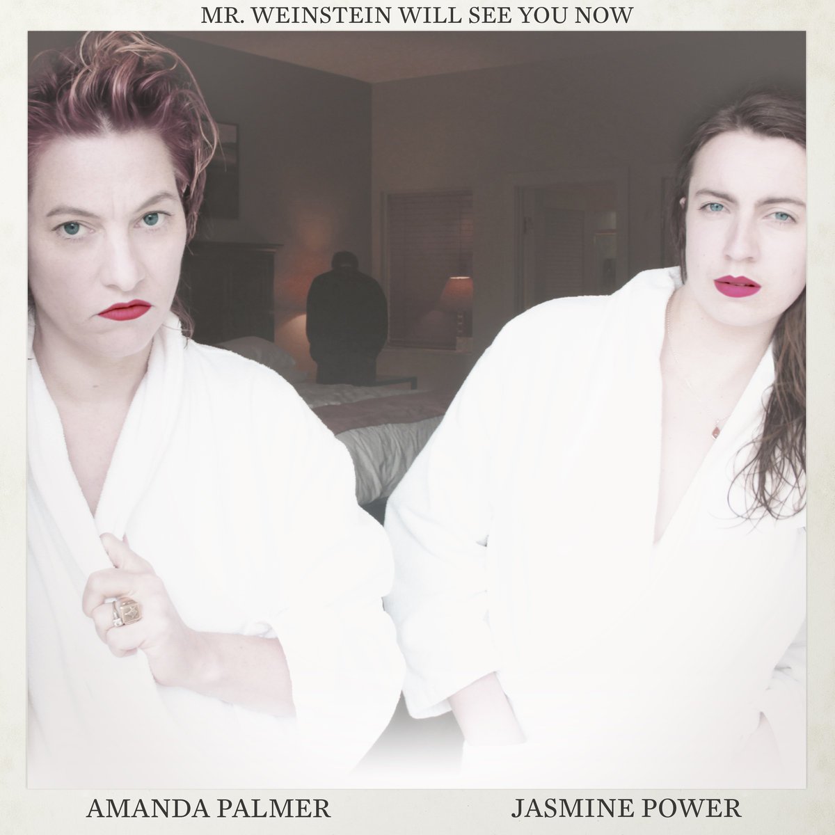 amandapalmer's tweet image. i've never been prouder to drop a track in my career.

"Mr. Weinstein Will See You Now", co-written &amp;amp; co-sung with @jasziepower.  

100% of digital proceeds til june 30 to @TIMESUPNOW legal defense fund.
listen w/ headphones. then RT the fuck out of it.

amandapalmer.bandcamp.com/track/amanda-p…
