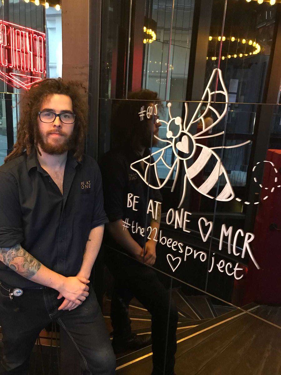 BeAtOne_Mcr's tweet image. Thanks so much to @22BeesProject for our lovely Bee 🐝 

#WeAreManchester #The22BeesProject