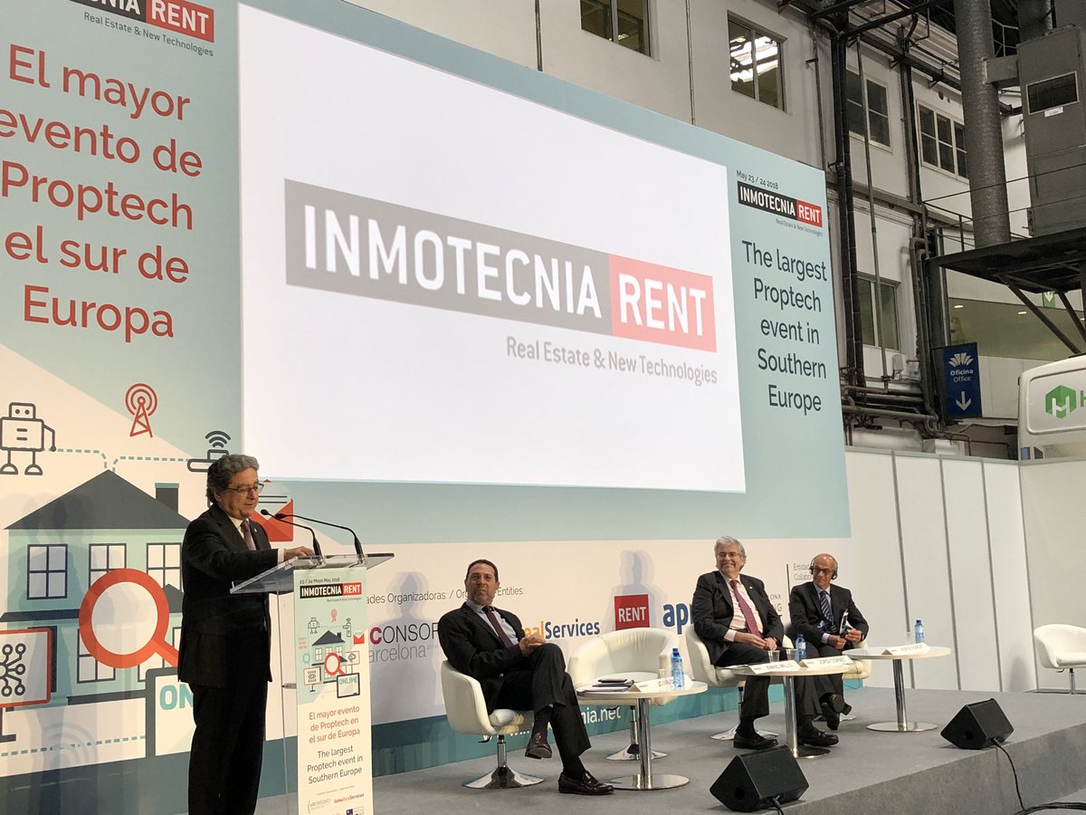 EnricMillo's tweet photo. Inaugurando la segunda edición de #InmotecniaRent, un Salón de Tecnología aplicada al ámbito Inmobiliario en España con más de 60
empresas y más de 1300 profesionales.  Un éxito del @ConsorciZF y de @JordiCornetS por su brillante labor como delegado. https://t.co/2HEWnsnRbJ