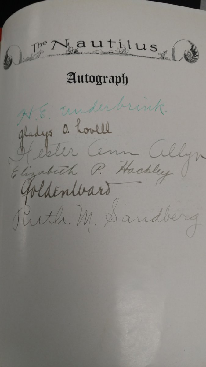 We're in the last week of our Centennial celebration! I'll send out as much as I can- some of it random, some of it relevant, all of it LHS history!
For starters, here's the autographs of the ENTIRE original faculty in the library's 1917 <a href="/YBK_LHS/">LHS Yearbook</a> copy
