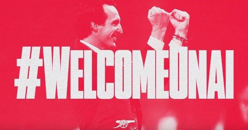 thi27_10abhi's tweet photo. A New ERA At ARSENAL Is Beginning...
Looking For Some Exciting Times
As Our New Arsenal Manager Is Here
Come On Let's Support And Get Behind Him Gunners
#WelcomeUnaiEmery🔴⚪
#Arsenal-Arsene
#Emirates-Emery
#NewKit2018/19 https://t.co/VtYoFrcx9P