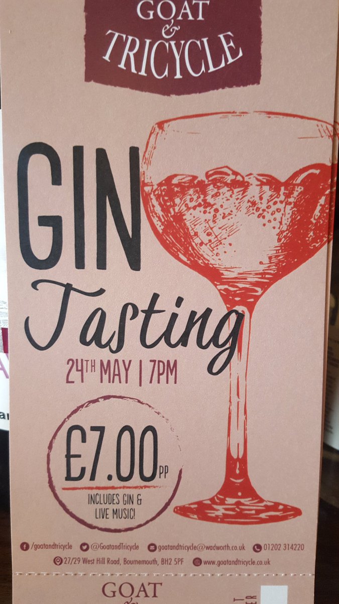 #Gin #ginfestival <a href="/deanparkinn/">Dean Park</a>  <a href="/FeverTreeMixers/">Fever-Tree Mixers</a> <a href="/sustafford/">Su Stafford</a> <a href="/Wadworth/">Wadworth Brewery</a> 
Limited spaces available