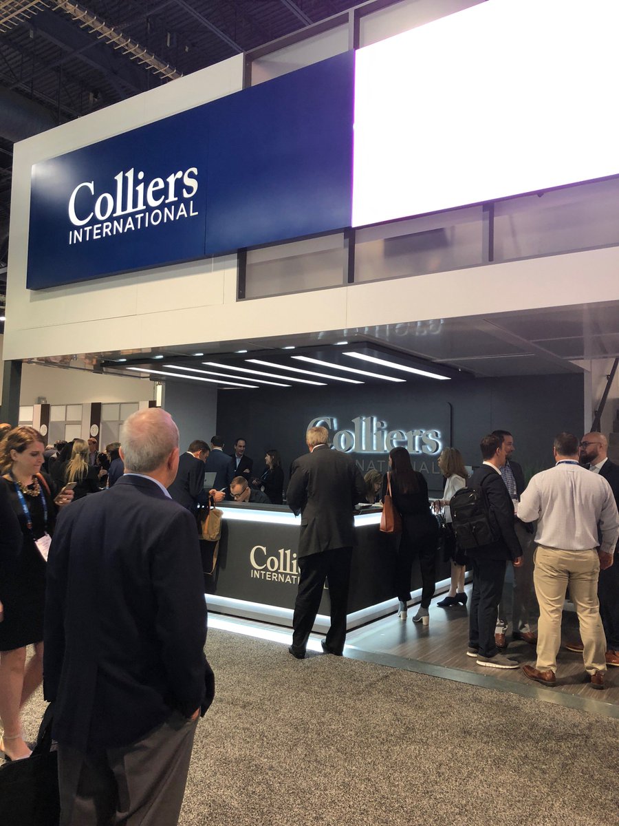 ColliersCbus's tweet photo. Our retail brokers are having a great time at @ICSC! Come visit us today at the Colliers booth #ColumbusRetail #ICSCRECon #LoveColliers https://t.co/IDZkGuscWO