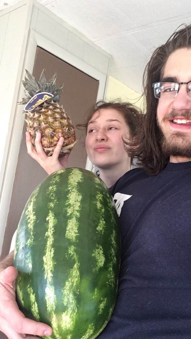 dyldobaggins73's tweet photo. I hope she loves me more than that pineapple # wcw https://t.co/Ku0xHKEfyu