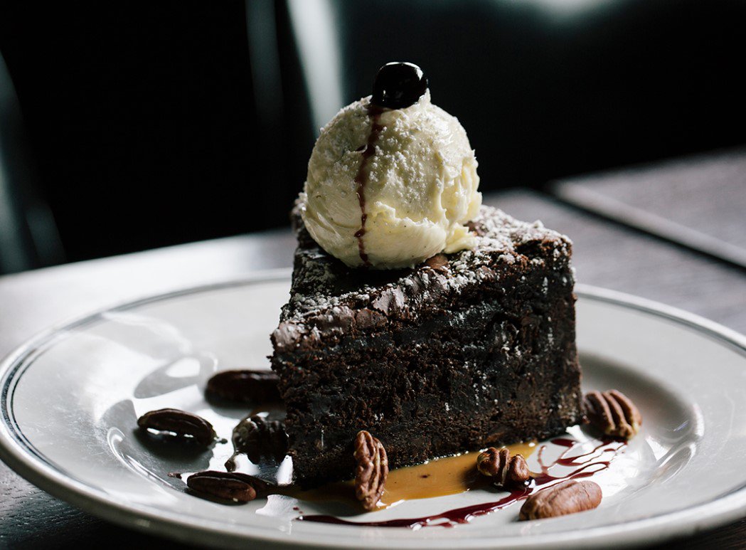 Don't worry, diets don't exist on the weekends. Featured here is our Brownie A La Mode, a perfect ending to your meal.