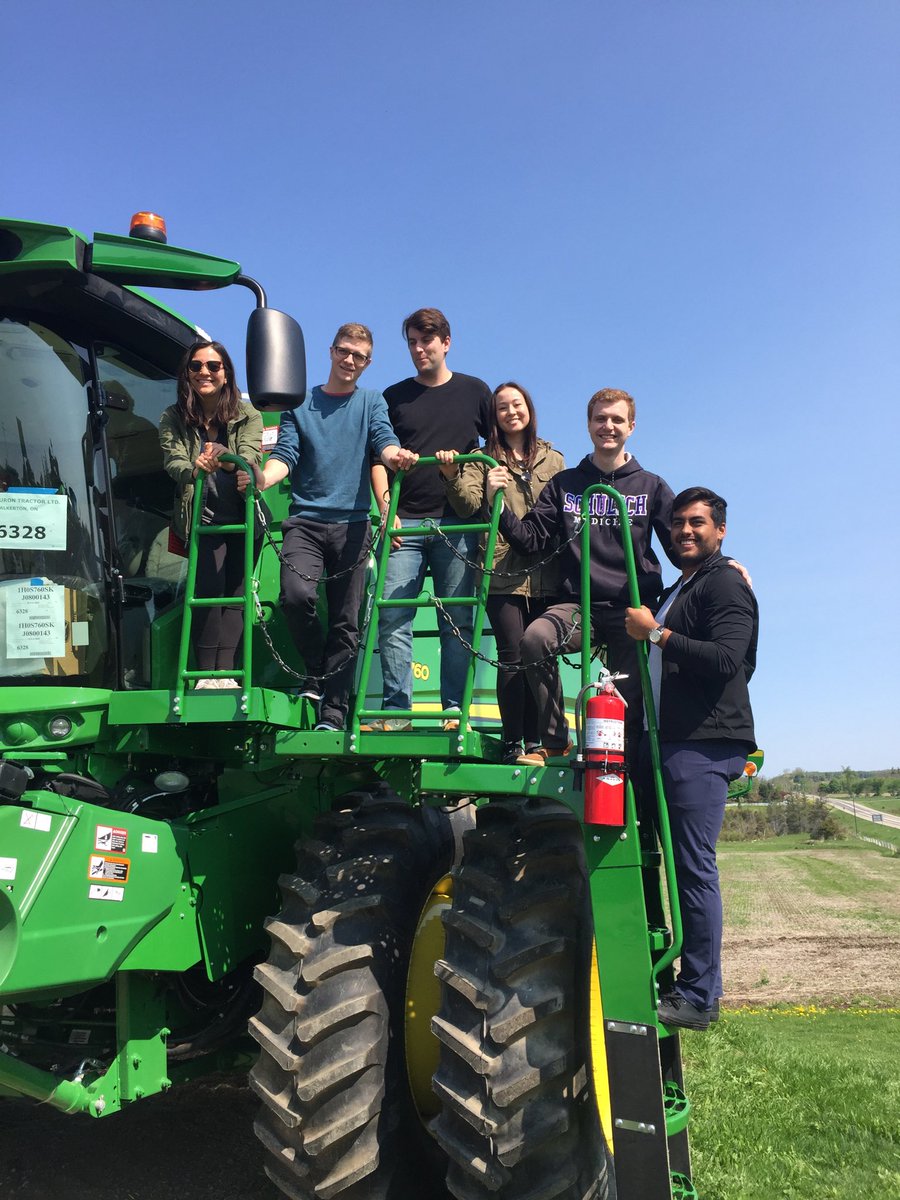 <a href="/HuronTractorLtd/">Huron Tractor Ltd</a> in Walkerton are once again great hosts for the <a href="/BruceFed/">Bruce Cnty Fed of Ag</a> medical students tour!  Showing some of the dangers involving farm equipment on a farm.  Dangers of hydraulic fluid, PTO shafts and sharing the road.  Lots to learn!  <a href="/OntarioFarms/">Ontario Federation of Agriculture</a> #ontag
