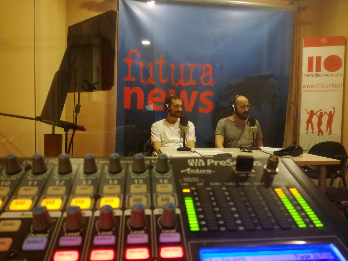 radio_110's tweet photo. .@FuturaTorino  e vibes partenopee. Puntatona #futuratalk su #Liberato.
In studio con @massmatt91 e @giusgio88 
https://t.co/TLdmXUoXrY https://t.co/z1OVJGouhg