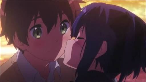 Secretbase シーク アニメのキスシーンは感動する 特に中二恋はそうだった キスの日 中二恋 Sao ニセコイ