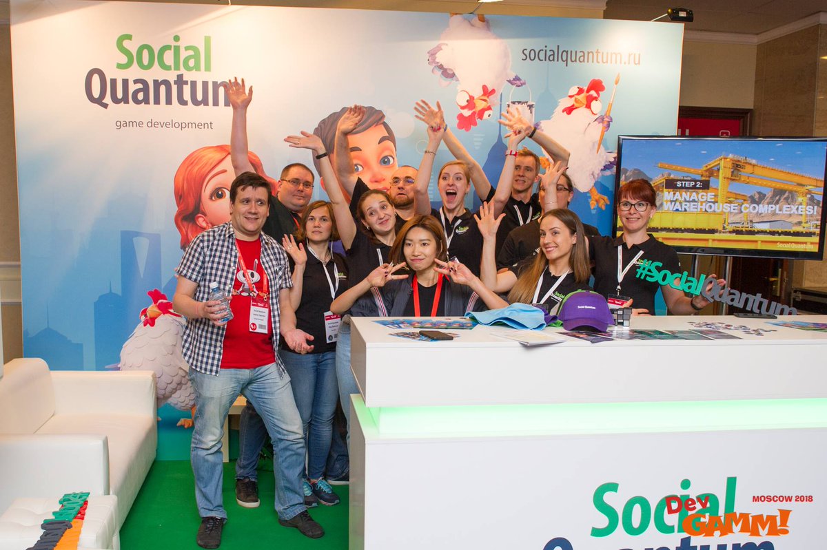 socialquantum's tweet photo. Some highlights from @DevGAMM Conference 2018 in Moscow - it was EPIC!😍
#socialquantum #gamedev #sqteam #dreamteam https://t.co/LWs1G0dr99