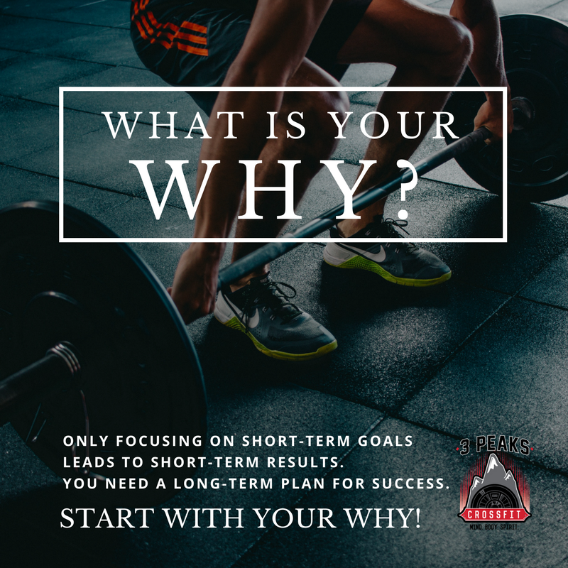 3PeaksCrossFit's tweet photo. Your nutrition plan shouldn’t have an end date, it needs to become your lifestyle. 

Focus on your WHY. Start with long-term goals THEN break them down into short term goals. Set NEW goals when you achieve your short-term goals. Schedule a FREE Intro!  

 https://t.co/ruFHLicJDk https://t.co/9QAisDr2f4