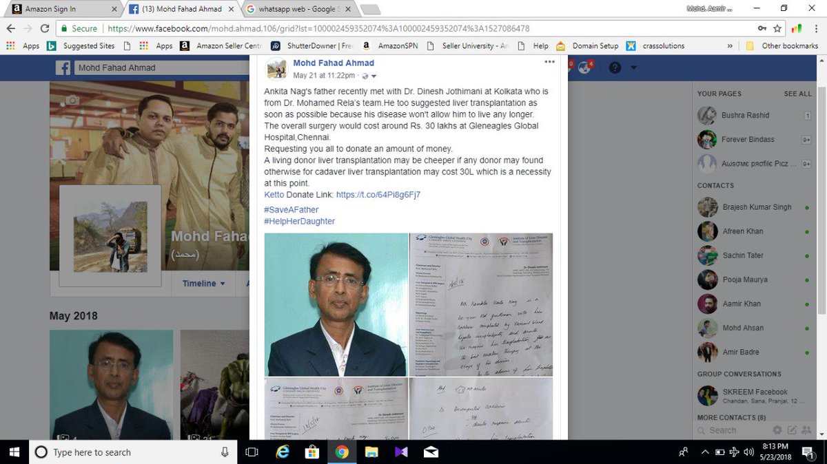 Imfahad_'s tweet photo. Ankita Nag's father recently met with Dr. Dinesh Jothimani at Kolkata who is from Dr. Mohamed Rela’s team
He too suggested an urgent liver transplants
The overall surgery would cost around Rs 30 lakhs
Requesting you all to donate an amount of money #SaveAFather 
#HelpHerDaughter https://t.co/6BbDAjenfZ