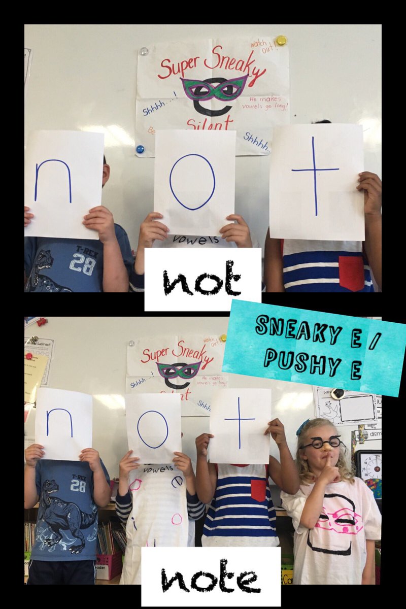 jlsin12's tweet photo. Ss @newhalfmoonbay @OCDSB working on Pushy E / Super Sneaky E...”Pushy E plays a game that makes the vowel shout its name” #learningatthemoon #wethemoon https://t.co/OaZq4lwdRa