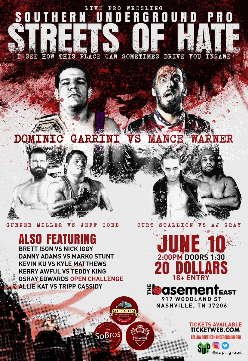 sup_graps's tweet image. We would like to welcome @MakingTowns as a sponsors for #StreetsOfHate on 6/10!