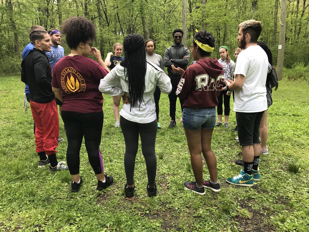 NewAnchors's tweet photo. The OLs are at Northwoods Challenge course for team building and training today! #NewAnchors #Teamwork https://t.co/DWCHI3WL0G