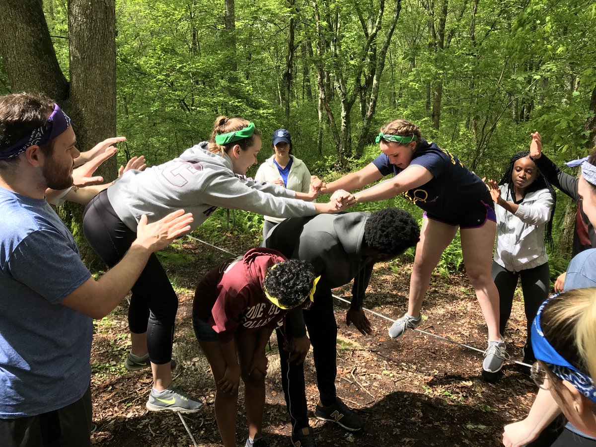 NewAnchors's tweet photo. The OLs are at Northwoods Challenge course for team building and training today! #NewAnchors #Teamwork https://t.co/DWCHI3WL0G