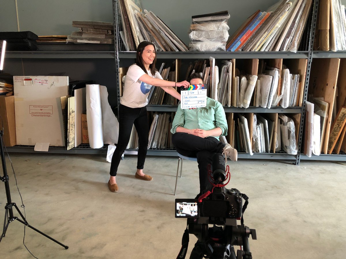 WWUProject's tweet photo. .Here are a few pics from the last #walkwithusproject meeting @dgtltimmins. Thanks again Tyler! We learned about the 2 camera setup for interviews, how to make cuts to video in Adobe Premiere Pro and lighten up panospheres in Adobe Lightroom for @googlemaps. https://t.co/mS2VYwWpHp