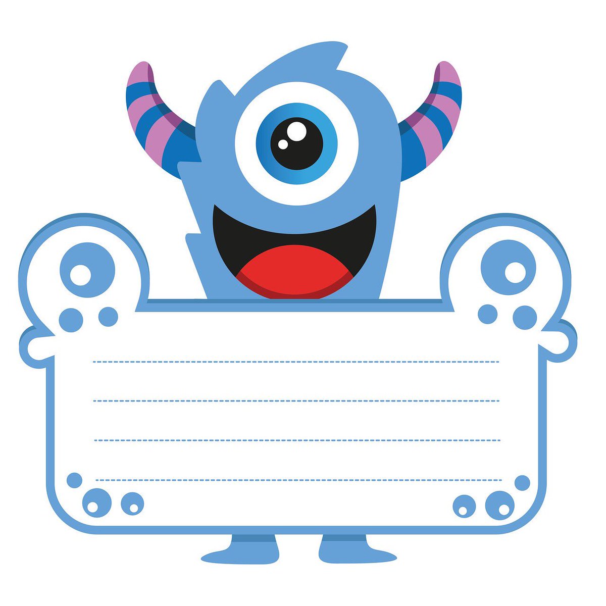 kidaha on twitter cute monster clipart clipart monster tag name