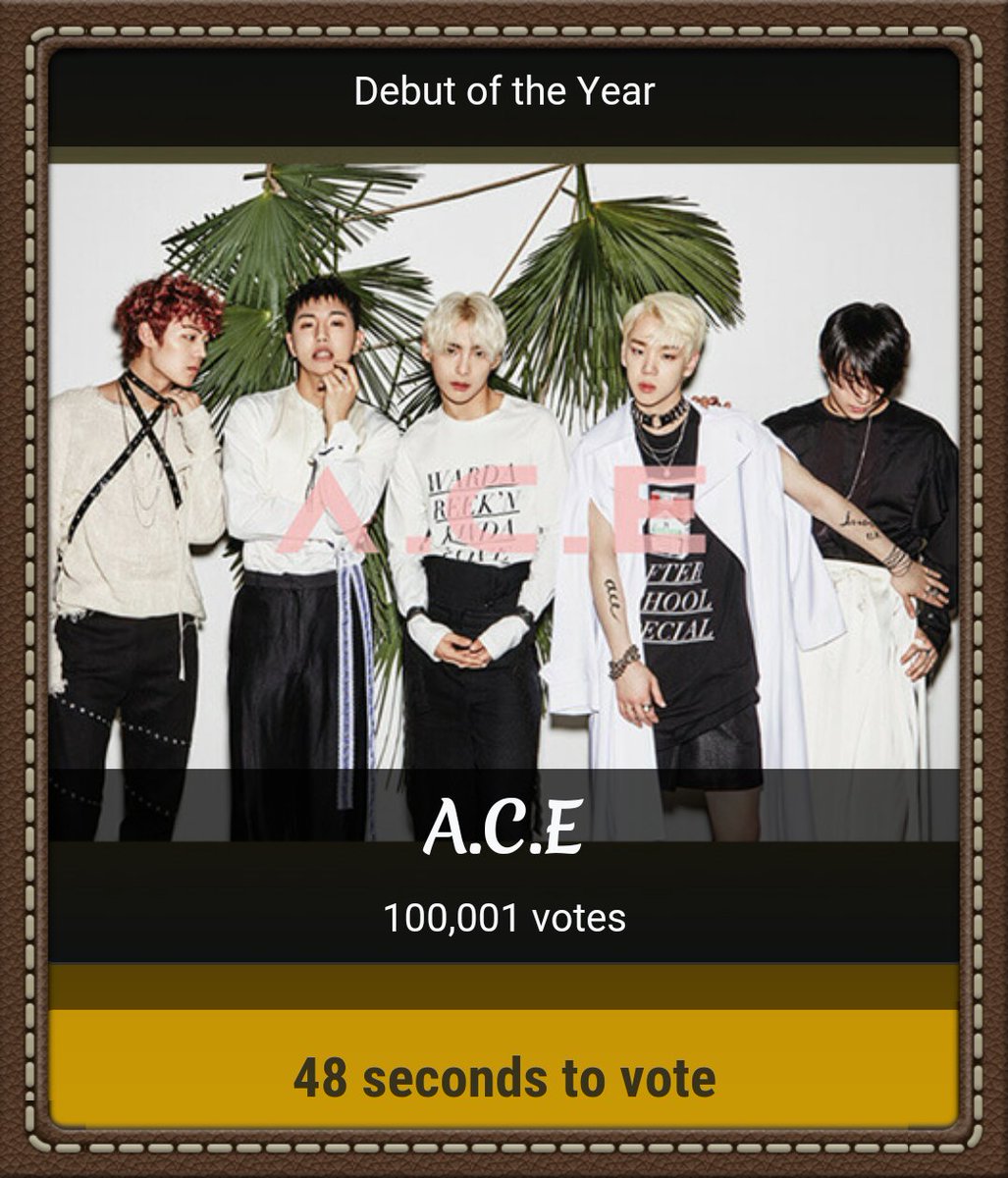 dongdonghunnie's tweet photo. #1YearWithACE #1YearWithChoice
Congratulation A.C.E! Congratulation Choices!
We made it to 100k before today ends! We are all amazing choices!
We all work hard and did greatly! Im proud of all choices! A.C.E deserved number 1! Choices pls continued to votes! Fighting! https://t.co/P1BTbjLyQ0