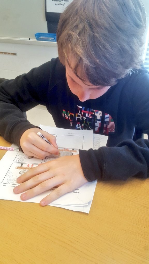 EatonTeaching's tweet photo. #5thgrade working on #graphicnovels #dialougebubbles #theme #illustration #characterchange #pointofview @BCPS_ELA https://t.co/ytOQo8Ckn2