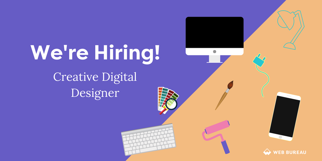 thewebbureau's tweet photo. We 're Hiring! 📢

Fancy joining an award-winning agency and being part of an awesome team?
We are currently on the lookout for a talented, full-time Creative Digital Designer.

Check out our website for information and to apply!
https://t.co/53jc61bcpN https://t.co/W0keplQlrD