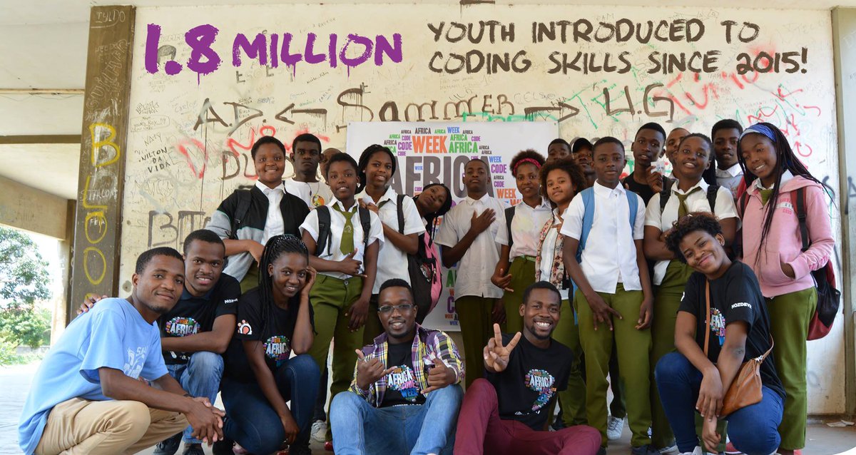 AfricaCodeWeek's tweet photo. #AreYouReady for #AfricaCodeWeek 2018?
@AfricaCodeWeek @sap4good @UNESCO @YouthMobile_ @BMZ_Bund @ScienceCentreCT https://t.co/tJu8020rCp