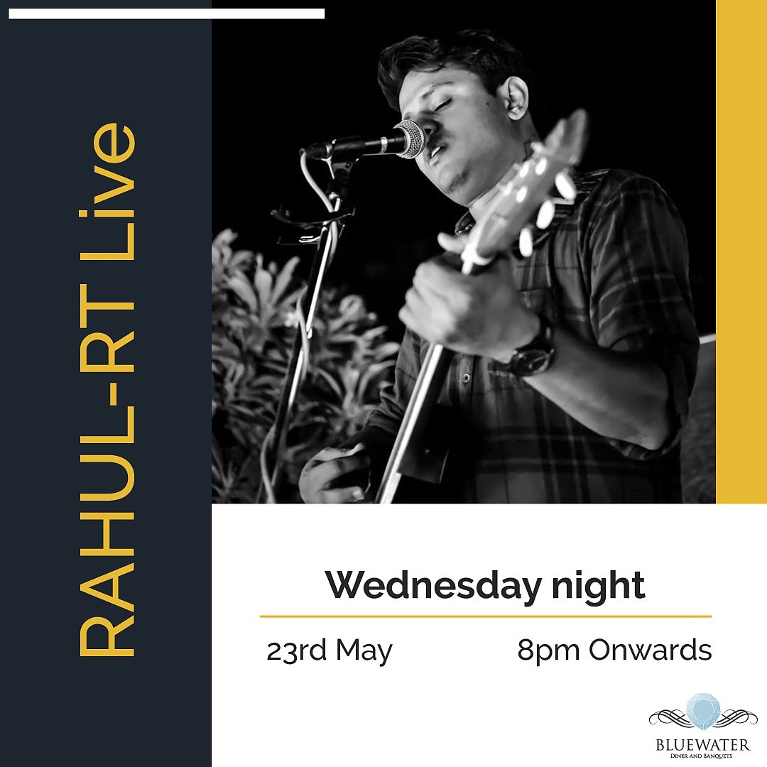 BlueWater_Pune's tweet photo. Catch Rahul- RT Live tonight at Bluewater! https://t.co/djMEAuSxKC