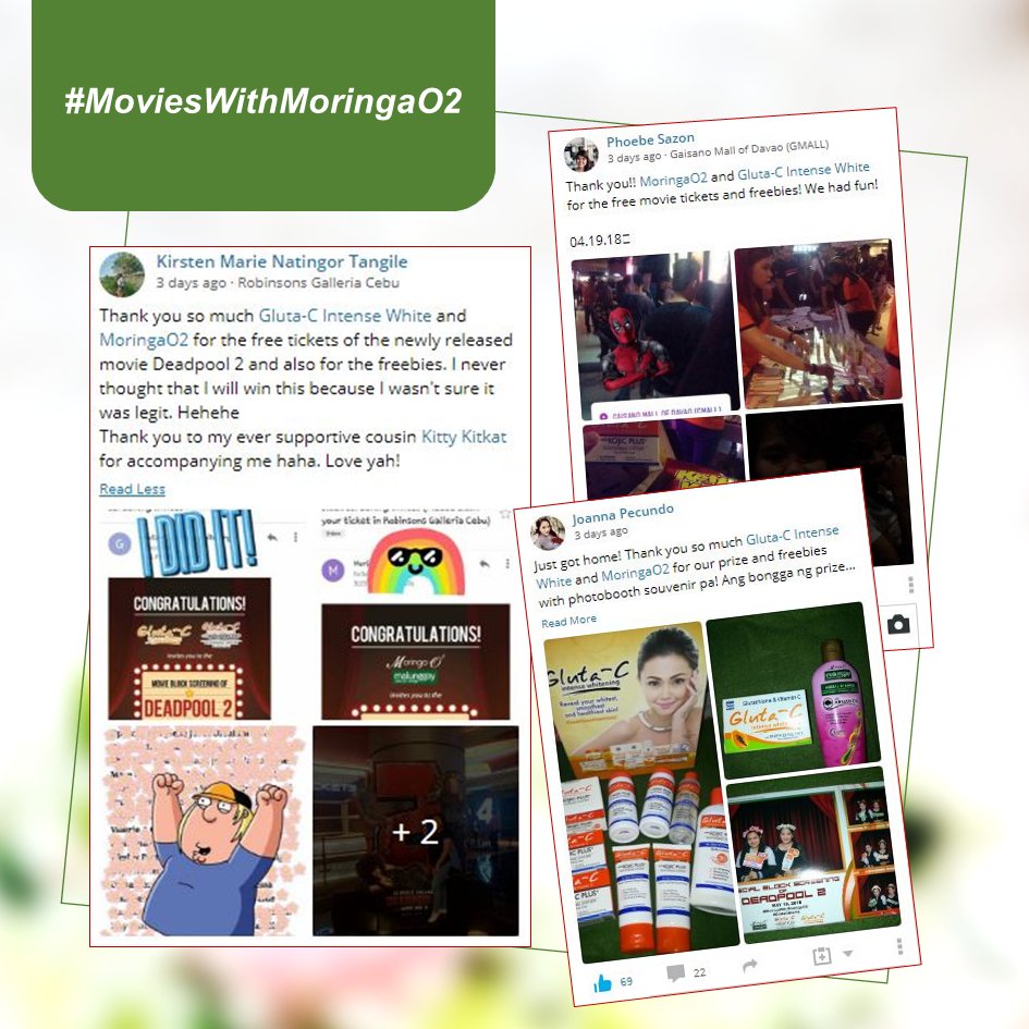MoringaO2's tweet photo. Thank you for  your warm support, fam! Did you enjoy the movie? Keep on tagging us on your pics and let us know! #MoviesWithMoringaO2 https://t.co/LkwXUZLAJs