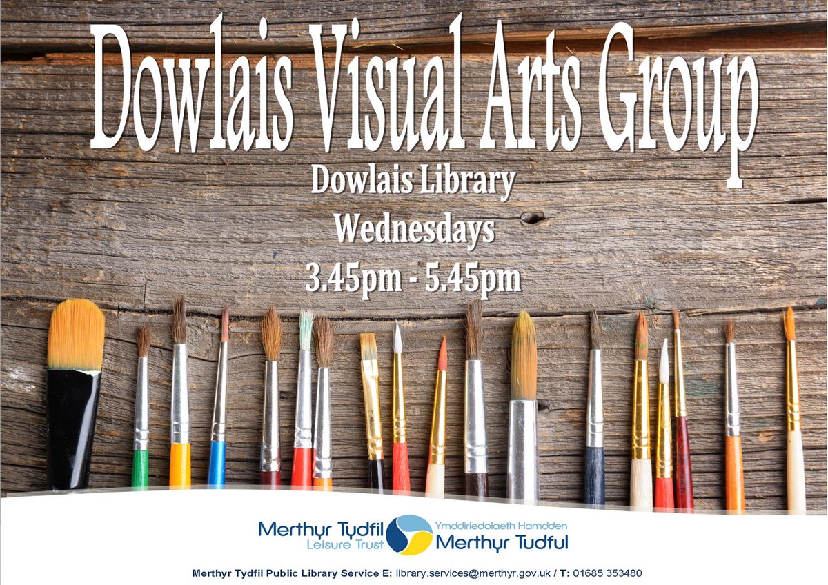 Dowlais Art group today! #merthyrlibraries