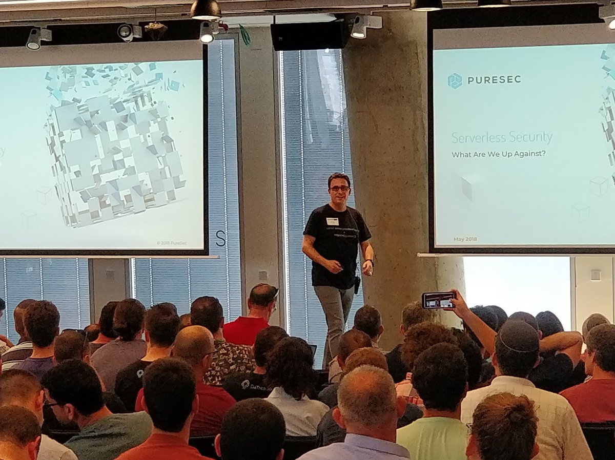 PureSecTeam's tweet image. The video will be available soon.
#ServerlessDays TLV #serverless #ServerlessSecurity