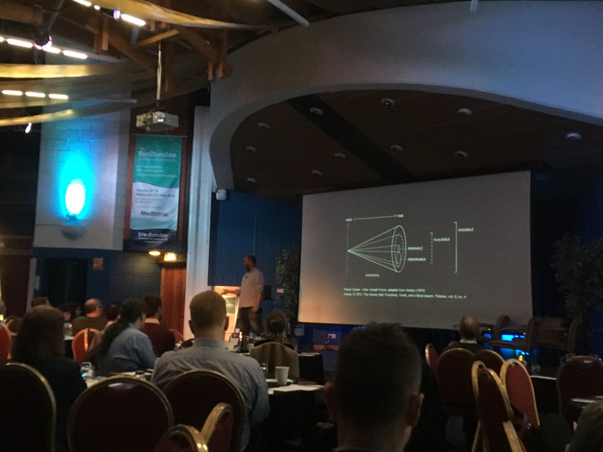 IPPragmatics's tweet photo. Inspiring talk at #BioDundee2018 from Prof Jon Rodgers @dundeeuni on the ethical aspects and human stories we should design into #AI and #IoT https://t.co/zi2yhnMKpp