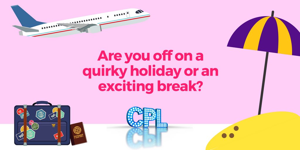 Are you on the #holidaycountdown! If you're heading away on a summer break in June or July, the #BBC (and one of Britain's favourite comedians) would like to join you! Learn more here! cpl.etribez.com/ag/cpl/packyou…