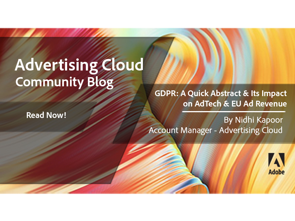 AdobeExpCare's tweet photo. General Data Protection Regulation #GDPR, the biggest change to data protection is round the corner and coming into effect on 25th May. Are we all ready? Check out this #blog by @kapoorn23 - https://t.co/kVo9LrGW9t
#AdvertisingCloud #Adobeblog #Adobe #Community #adtech #martech https://t.co/9UEMrsGNbs