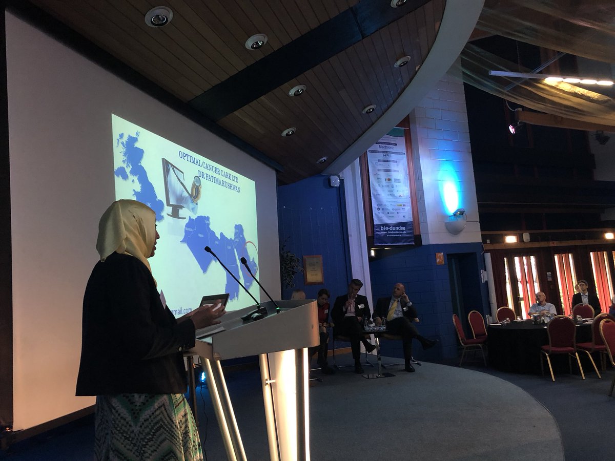 Brian_McNicoll's tweet photo. Fantastic morning so far at #BioDundee2018 listening to the 5 pitch perfect finalists and talks from Peter Dines from @MerciaTech, Ian Campbell from @innovateuk and Jon Rogers from @DJCAD and @mozilla https://t.co/LxPJGFCuvW