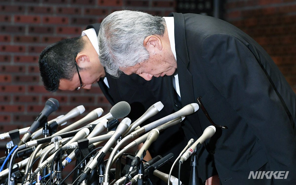 日大 内田前監督と井上コーチが会見 反則指示を改めて否定