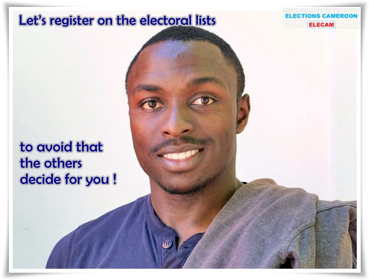 ElectionsetVous's tweet photo. Let’s register now on the electoral lists because later it will be too late! To do this, it's very simple: get your NIC and go to the Elecam council branch closest to your usual residence. Here is all you need to know about registration: https://t.co/cW3XBpEAi2 #ElecametVous https://t.co/2SXM7SEeoV