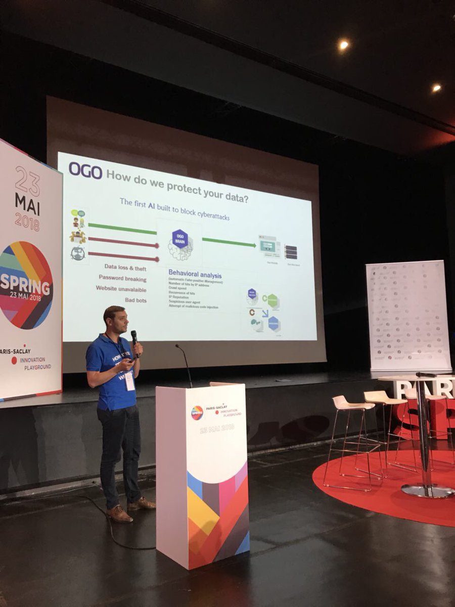 On stage ! #ParisSaclaySpring #CyberSecurity
