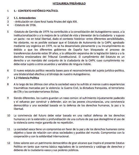 naiz: on Twitter: "[DOCUMENTO] Texto íntegro del preámbulo del Nuevo  Estatus aprobado hoy con el apoyo de PNV y EH Bildu [.PDF]  https://t.co/woqWIomYAE https://t.co/ZsWnF1nAOX" / Twitter