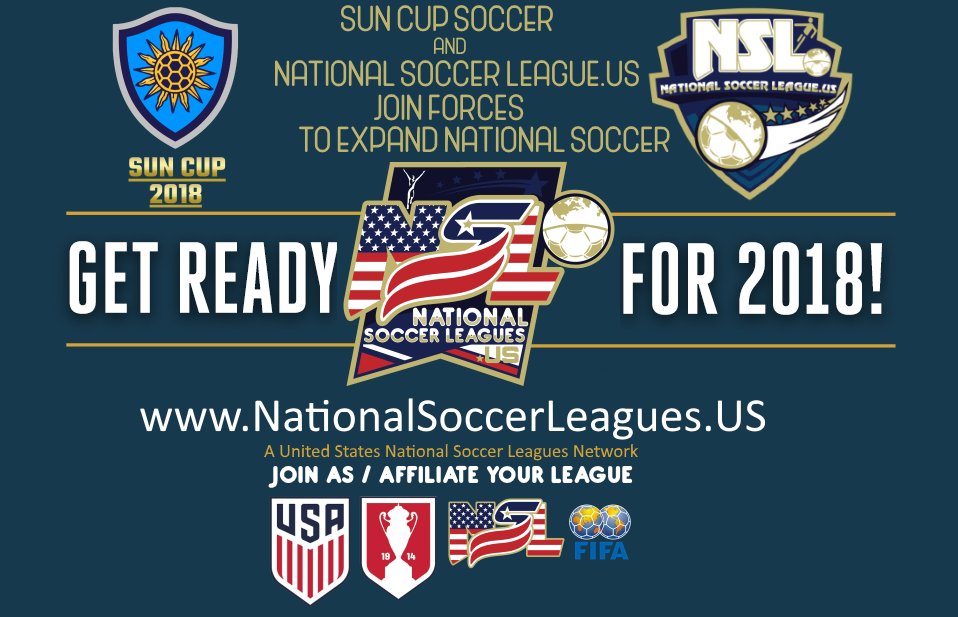 MiamiTangoTV's tweet photo. Miami, Fl May 23 2018
The National Soccer Leagues .US announced it has formed a partnership between the Sun Cup Soccer https://t.co/lzFGKoYQRa and the National Soccer League .US https://t.co/a2ZTowkZDc
@NSoccerLeagues 
@NSLSoccerLeague
@SunCupSoccer
#SunCupSoccer
#NSLSoccer https://t.co/S8guA3Lsq9