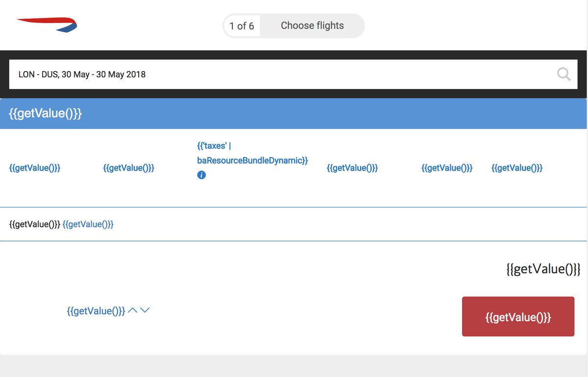 petermckj's tweet photo. Bit of an @angular meltdown going on on the @British_Airways website today.  Not going to help me book a flight!  #fail #javascript #Angular https://t.co/naTnKSe88p