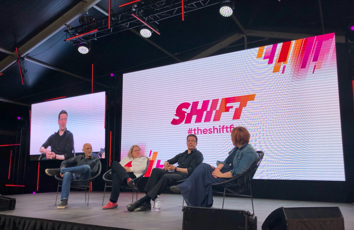 NixuCorporation's tweet image. #theshiftfi Now on main stage @pbrunou is hosting a panel discussion: Human-Machine Teaming In Cybersecurity – The Path To Safety with @leaviljanen @mattiak @exploitlabs