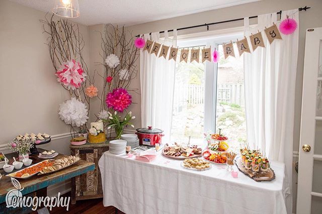 baby shower snack table