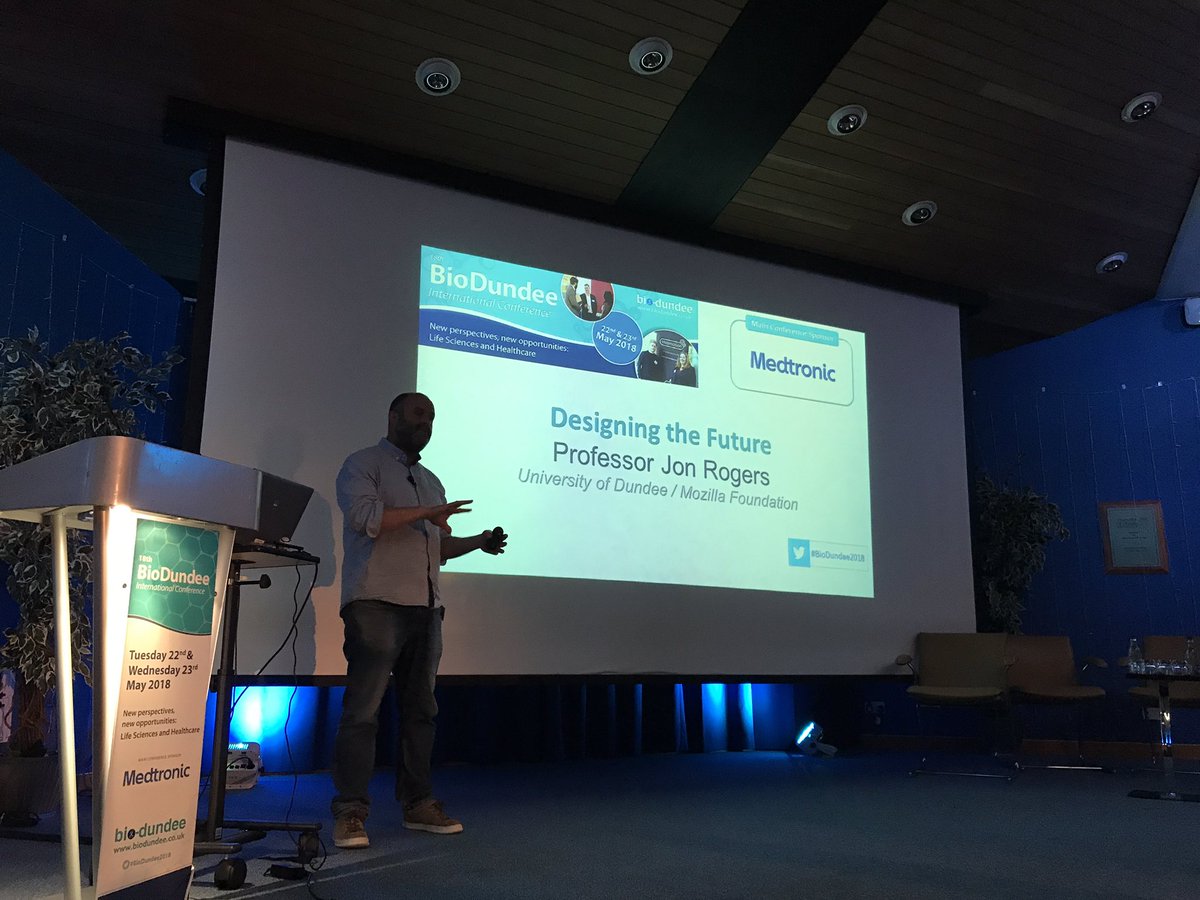 BioDundee's tweet photo. Session 5 of #BioDundee2018 Designing the Future - Mr Rodney Mountain, Professor Jon Rogers, Dr Peter Dines and last years pitch perfect winner Dr Deborah Wake https://t.co/OkWpzGd6FS
