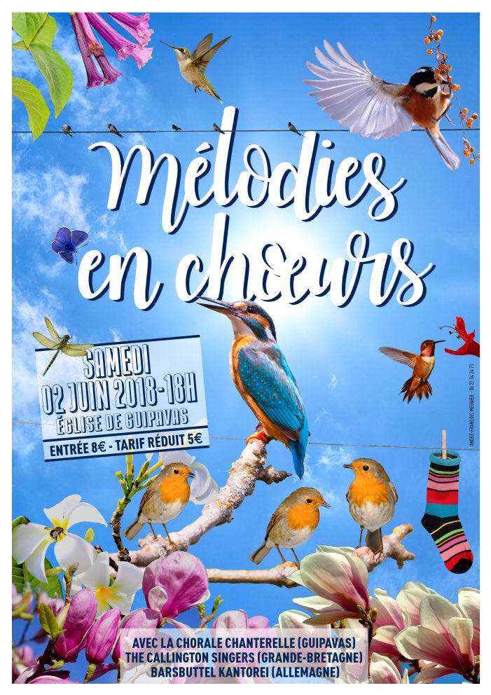 CallSingers's tweet image. Really looking forward to our trip to France next week, especially to singing with our old friends Chorale Chanterelle and Kantorei Barsbüttel at a joint concert in Guipavas. Catch all the going ons from 28th May  #callingtonsingersontour.