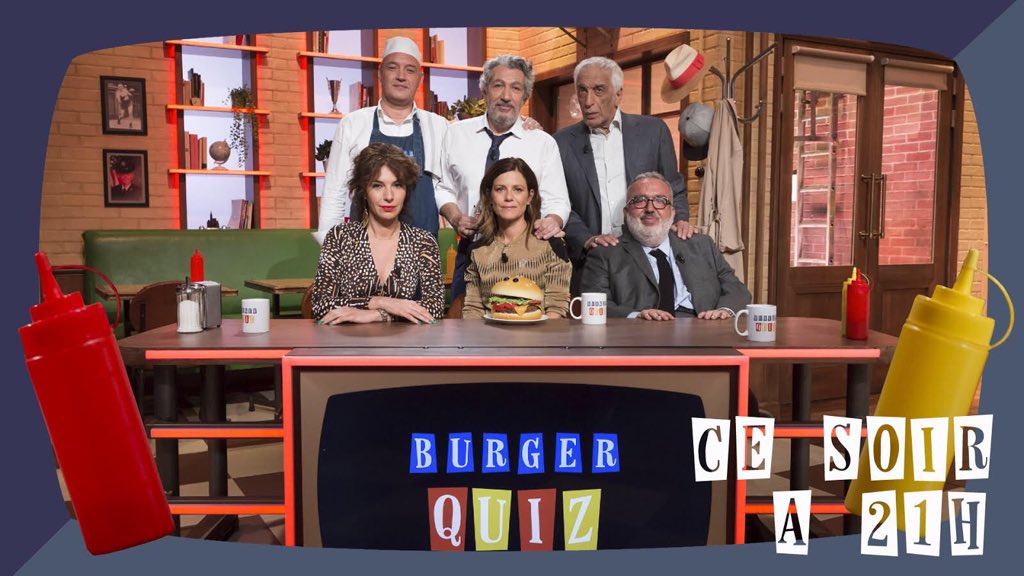 BurgerQuizOff's tweet photo. Dans #BurgerQuiz ce soir
@farrugiadom @foismarina #GerardDarmon #AnneDepetrini
Oui, oui, on est bien en 2018. https://t.co/lpq6ZKEi0f