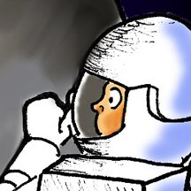 TangentsTabloid's tweet photo. This astronaut faces a surprise in space in Karla Holland's latest cartoon. https://t.co/lvuH82SHyP #TangentsMag #art #cartoon #comic #astronaut #space #shock #zine #underground #CharlotteNC https://t.co/caTtRTx0PF