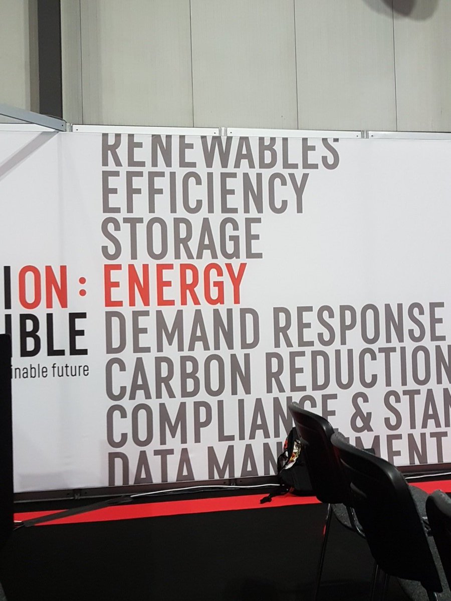 Spending the day at #edielive2018,  some fantastic speakers discussing all aspects of renewable energy. Ranging from wildlife conservation to project financing!