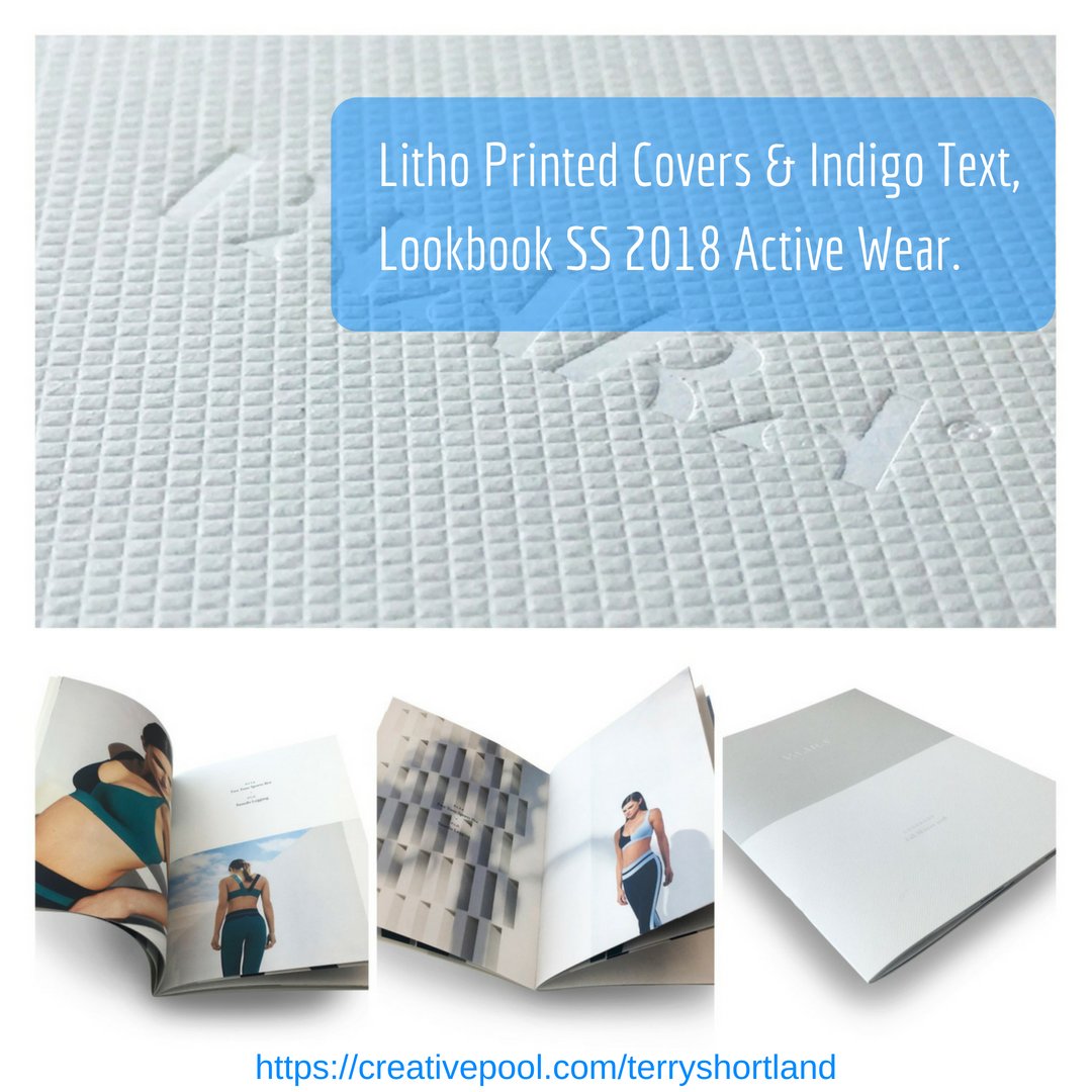 TerryShortland's tweet photo. #Lookbook SS18 #ActiveWear #Brand comprising #Litho #Printed Covers @colorplanpapers #Gravure #Embossing with #FoilBlock #Deboss text #HPindigo print to Colorplan, 'almost' inspires me to go to #TheGym 💪 If you'd like to discuss a Print Project get in touch! #MooresTeam @DG3UK https://t.co/H0jUfR5sQU